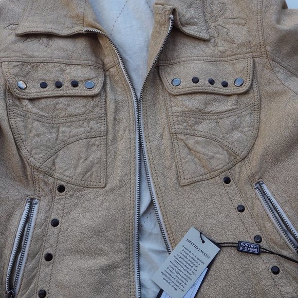 NWT - Sigillo Di Garanzia Italian Leather Jacket - Picture 5 of 6